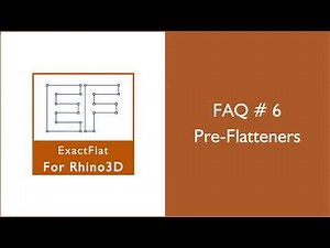 ExactFlat: Pre-flatteners