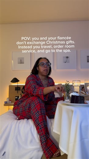 Morgan | Mental Health Nurse Practitioner on Instagram: "We had the MOST relaxing Christmas last year. No gift exchange, we just splurged on a 5 star hotel and spa & watched Christmas movies, ordered room service. Christmas as DINKS (adults with no kids = TOP TIERRRRR)."