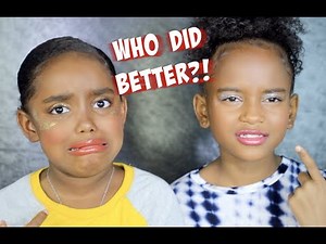 ME AND MY SISTER DID EACH OTHERS MAKEUP! | Yoshidoll