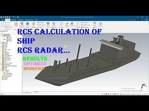 RCS calculation of radar ship vehicles in cst