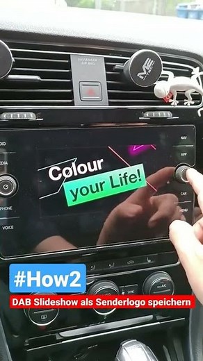 VW Golf VII - DAB Slideshow als Speichertastenlogo übernehmen (HOW2)