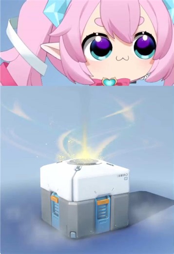 IM ADDICTED TO LOOT BOXES -- ♡ - ♡ - ♡ - #anime#chibidoki#animes#vtuber#overwatch