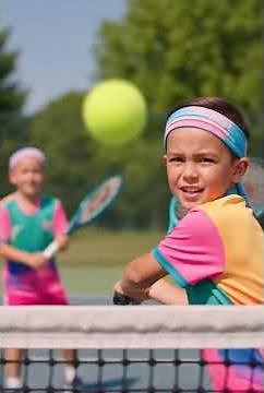 Happy Kids Playing Tennis #yt #TennisKids#little star
