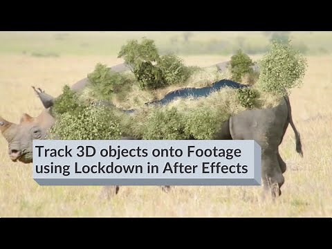 Track 3D objects onto Footage using Lockdown in After Effects