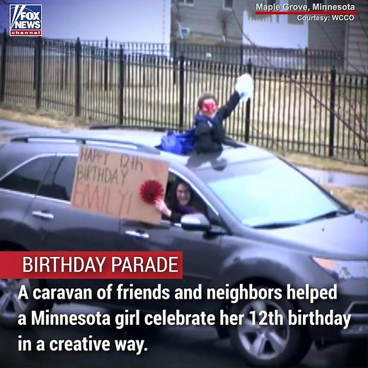 832K views · 12K reactions | A Minnesota community came together to help a 12-year-old celebrate her birthday in a creative way. | Fox News | Facebook