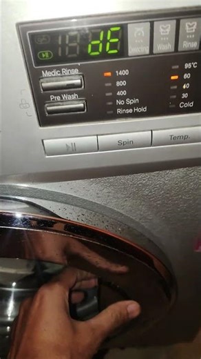 LG Washing Machine dE Error Code
