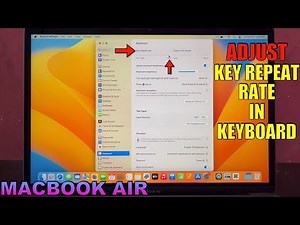 How to Adjust Key Repeat Rate in Keyboard on MACBOOK