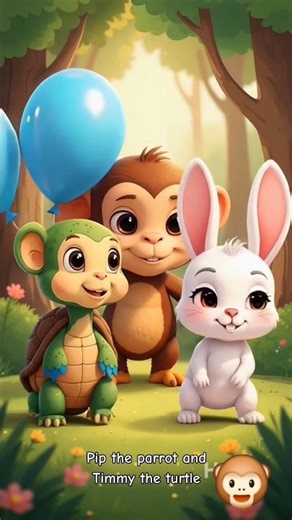 Monkey and rabbit together🐒🐇.. #littlepeople #cartoon #children #shorts #trending #rabbit #cutekids