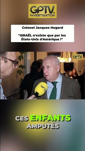 "Israel only exists because of the United States of America!" - Colonel Jacques Hogard
