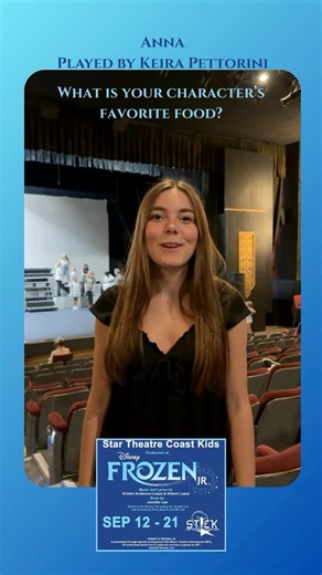 We’re continuing our mini series, “Meet Some of the Cast Members of DISNEY’S, FROZEN, JR.”, with the introduction of Keira Pettorini who plays Anna! Most recently, you will remember Keria as Lydia Deetz in our production of BEETLEJUICE, JR.! Don’t forget to check back for more behind the scenes fun! More info on our programming can be found at www.startheatreco.com. #startheatreco #oceansidecalifornia #oside #oceanside #broadway #sandiegotheatre #musicaltheatre #rehearsal #theatre #disney @mains