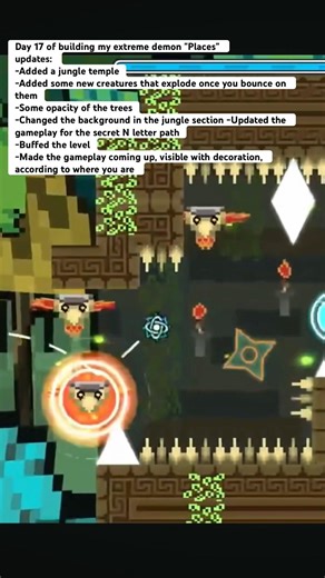 Day 17 building extreme demon "Places"#gdupdate #geometrydash #extremedemon #gd #geometry #acgaming
