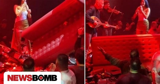 Αναστασία: Θαμώνας αντί για γαρύφαλλα πέταξε καναπέ στην πίστα του μαγαζιού που τραγουδούσε