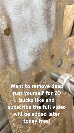 Want to remove that deep rust for 20 bucks? Like and subscribe!
