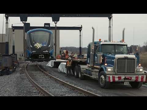 TransLink Mark V SkyTrain departs Kingston, Ontario