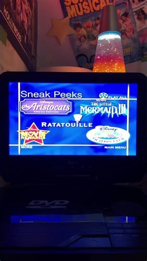 Sneak Peeks Menu from Peter Pan: 2-Disc Special Edition 2007 DVD (Disc 1) (4:3)