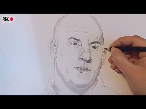 How To Draw Vin Diesel step by step 🔥 Support my video guys