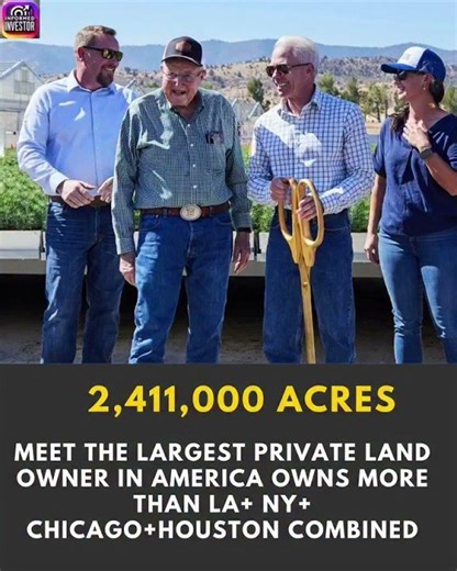 Meet the largest landowner who owns 2.41 million acres of land #usa #land #realestate #landowner