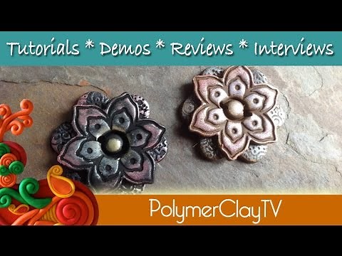 How to make Polymer Clay Buttons the easy way