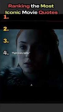 Ranking the most iconic quotes! #movie