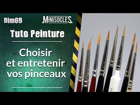 Peinture sur figurines [TUTO] : Choisir et entretenir son pinceau pour peindre des figurines