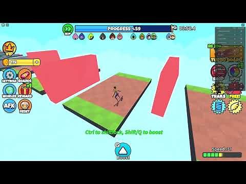 ROBLOX Skateboard Obby World 1 RECORD