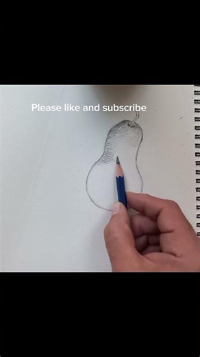 “Realistic pear drawing tutorial with an easy and simple method.” #drawing #pear