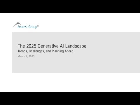 On- Demand Webinar: The 2025 Generative AI Landscape: Trends, Challenges, and Planning Ahead