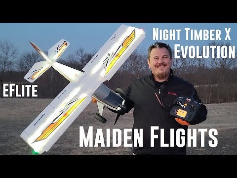 E-flite - Night Timber X Evolution - 1.2m - 2X Maiden Flights