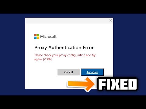 (FIXED) Proxy Authentication error 2606 in OneDrive in window 10/11