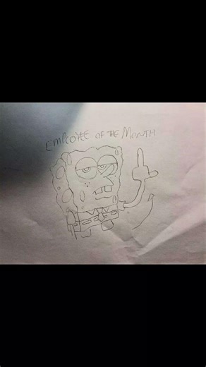 Spongebob giving the middle finger
