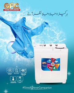 GFC washing machine offers a powerful performance that cares for every fabric. Because every garment deserves a gentle yet thorough clean. #GFC #GoodForeverCompanion #GFCHomeAppliances #GFCWashingMachine | GFC Fans