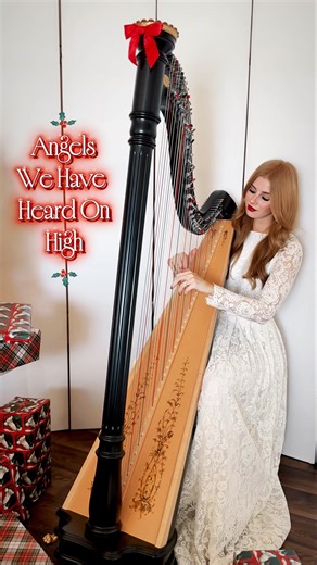 Heard on high ✨#harpist #christmassongs #harpcover #harpmusic #harp #christmasmusic
