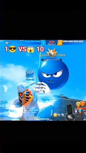 1VS4 Clutch With 1 HP in Free Fire