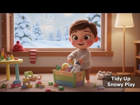 Tidy Up Snowy Play | Clean Up Routine Kids Song ❄️🧸 | Nino Rhymes Club