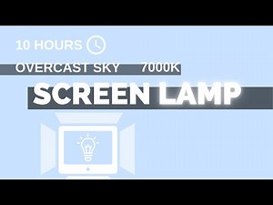 Overcast Sky screen lamp - 10h - (16:9) - NO Sound - a simple screen for 10 hours [screen tools]