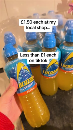 Affordable Lucozade Sport Energy Drinks on TikTok