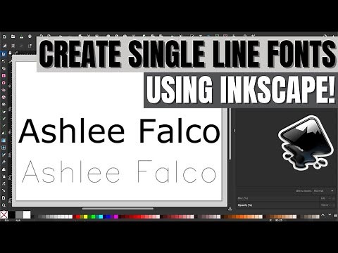 Free And Easy: Creating Single Line Fonts In Inkscape!