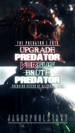 Upgrade Predator Vs Brute Predator #predatorkillerofkillers #yautja #avp #vs #shorts #edit