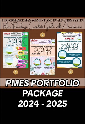 PMES Portfolio Package 2024-2025: Editable Templates