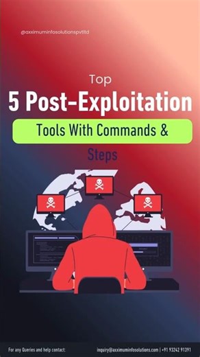 Top 5 Post Exploitation Tools – With Commands & Steps #ethicalhacking #infosec #cybersecurity
