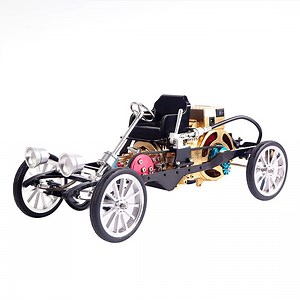 Teching Car Engine Assembly Kit Single Cylinder Car Building Kit Toy Gift for Adult