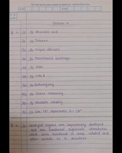 70/70 Marks Biology Paper | Best Paper Presentation | Board Paper Presentation | #trending #biology