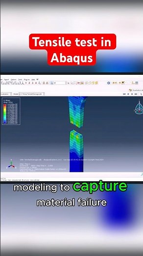 The Only Abaqus Tensile Test Tutorial You’ll Ever Need #shorts