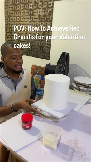 Cakes In Portharcourt/WeddingCakesinPortharcourt on Instagram: "I Hope You Find This HELPFUL🙏🏻🥹🥹, Ingredients NEEDED; ✨Desicated Coconut! ✨Red Velvet Excellent Blend Food coloring , ✨Water …… #explorer #reelsviral #tutorials #cakesinportharcourt #bestcakesinportharcourt"