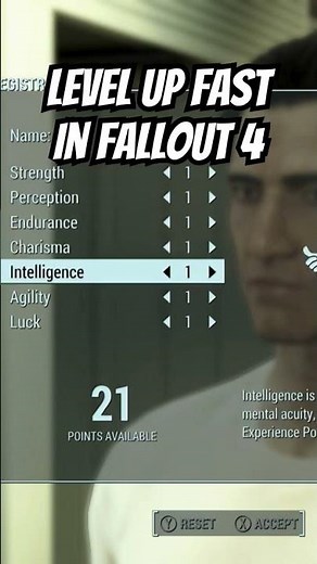 FALLOUT 4 - How to level up fast!! #fallout4 #shorts