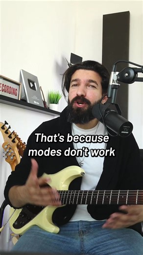 The reason most guitarists don’t fully “get” modes is because most lessons out there only give you part of the picture. So you’ve picked up bits and pieces over the years, but you’ve never been able to put it all together. What’s missing is the deeper understanding of how to actually use modes in your playing, and that has to do with CHORDS! 🎸 If you don’t understand how chords create a modal feel, then those modes you’ve been practicing will NEVER sound like they’re supposed to. Modes don’t wo