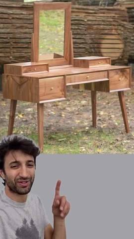 I turned salvaged lumber into a stunning vanity✨