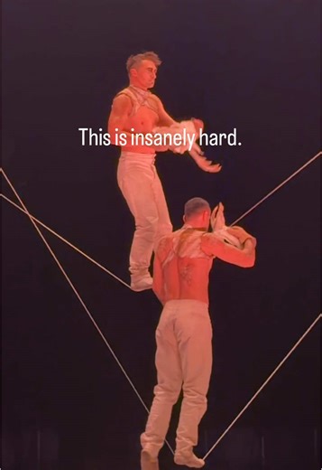 I only have a short clip of these beautiful performers, so for fun I added my own slacklining attempt—which mostly proves there’s no real comparison between what they were balancing on and what the rest of us use for slacklining. As an aside, I highly recommend slacklining for strengthening your core and improving balance! #slackline #tightwire #tighteope#cirquedusoleil @cirquedusoleil @SF Bucket List #liveperformance #circus