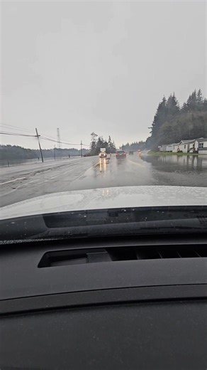 Flooding on highway 101 south of coos bay. We are right at high tide at this point, so hopefully it doesn't go much higher. #flooding #coosbay | Basin Tackle Online