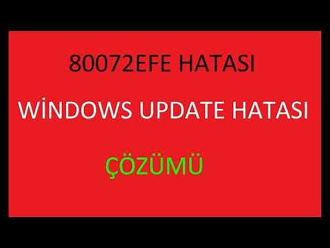 Windows7 Güncelleştirme Hatası 80072EFE Update Hatası Kesin Çözümü